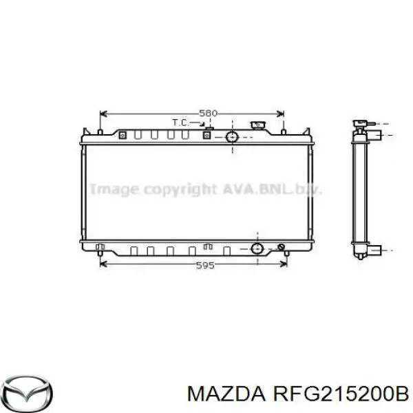 RFG215200B Mazda Радиатор основной