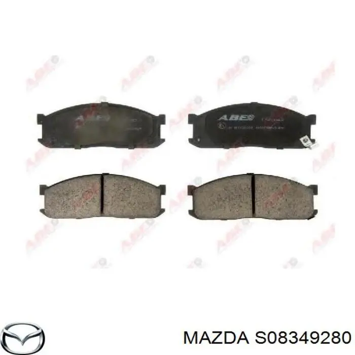 Передние тормозные колодки S08349280 Mazda