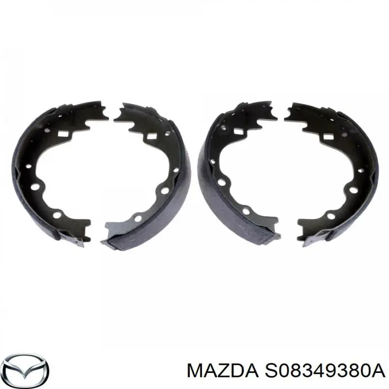 Задние барабанные колодки S08349380A Mazda