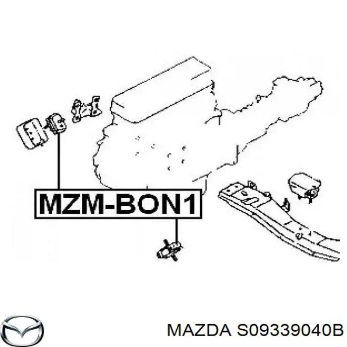 Подушка (опора) двигателя, левая/правая Mazda S09339040B цена, от 17.44 USD