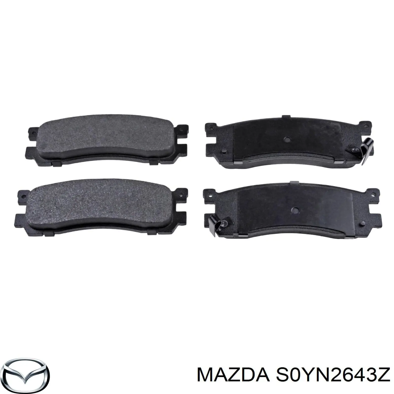 Задние тормозные колодки S0YN2643Z Mazda