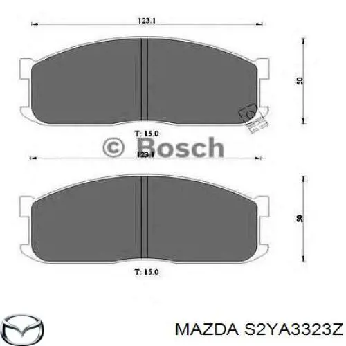 Купить S2YA3323Z Mazda Колодки тормозные
