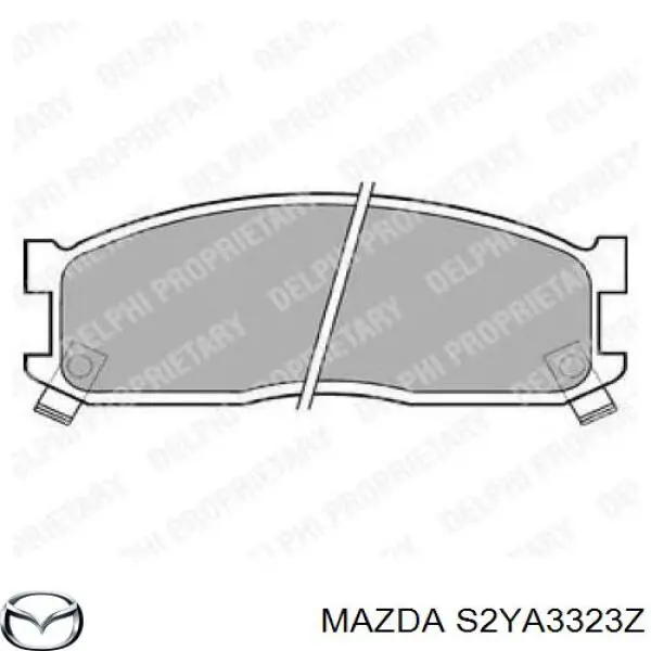 Передние тормозные колодки SA9449280 Mazda