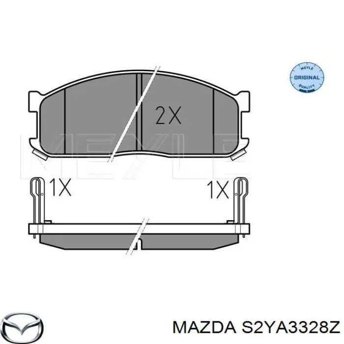 Передние тормозные колодки S2YA3328Z Mazda