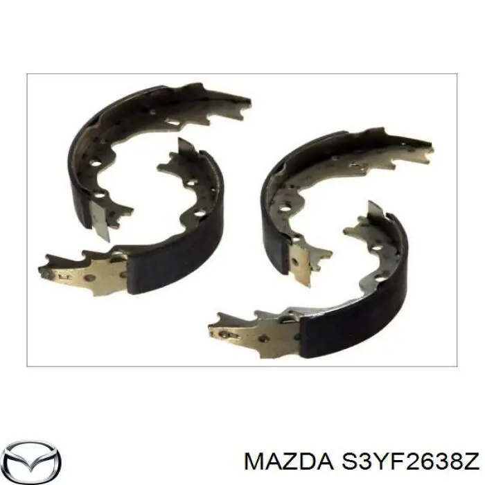 Колодки тормозные задние барабанные Mazda S3YF2638Z
