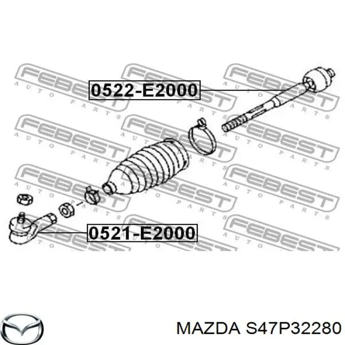 Рулевой наконечник Mazda S47P32280 цена, от 10.08 USD