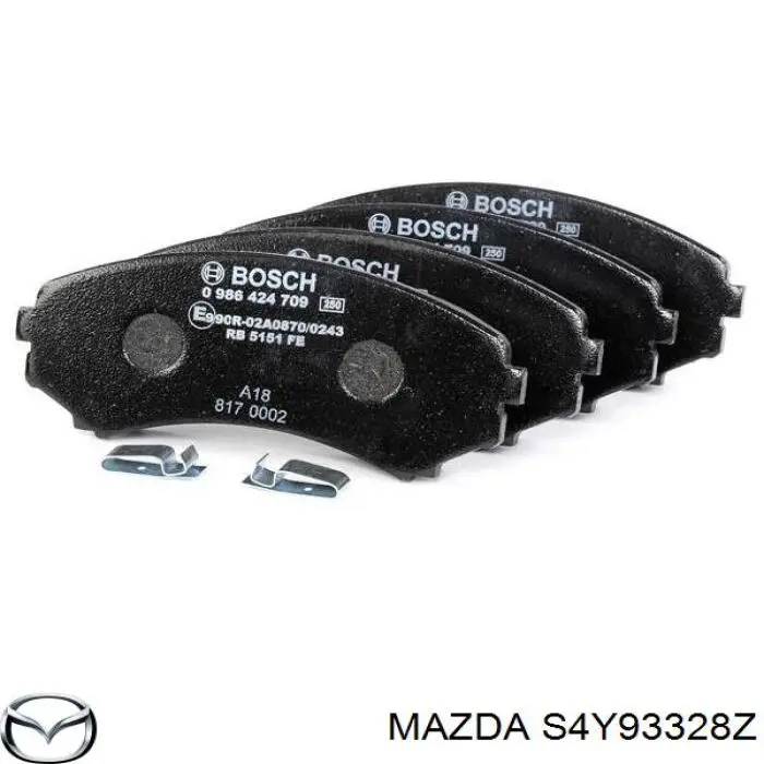 Купить S4Y93328Z Mazda Колодки тормозные