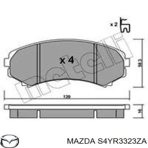 Передние тормозные колодки S4YR3323ZA Mazda