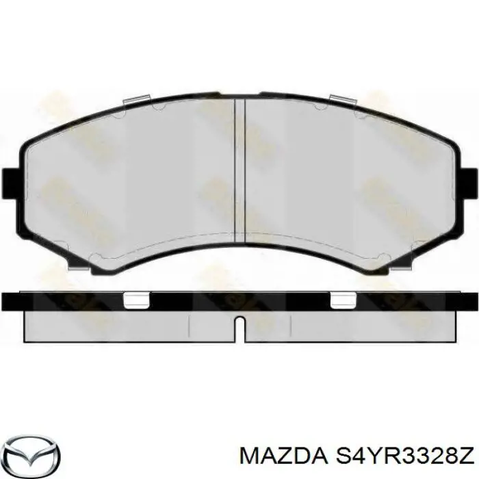 S4YR3328Z Mazda колодки тормозные передние дисковые