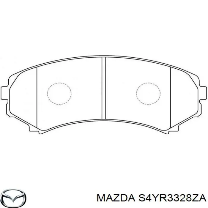 Купить S4YR3328ZA Mazda Колодки тормозные