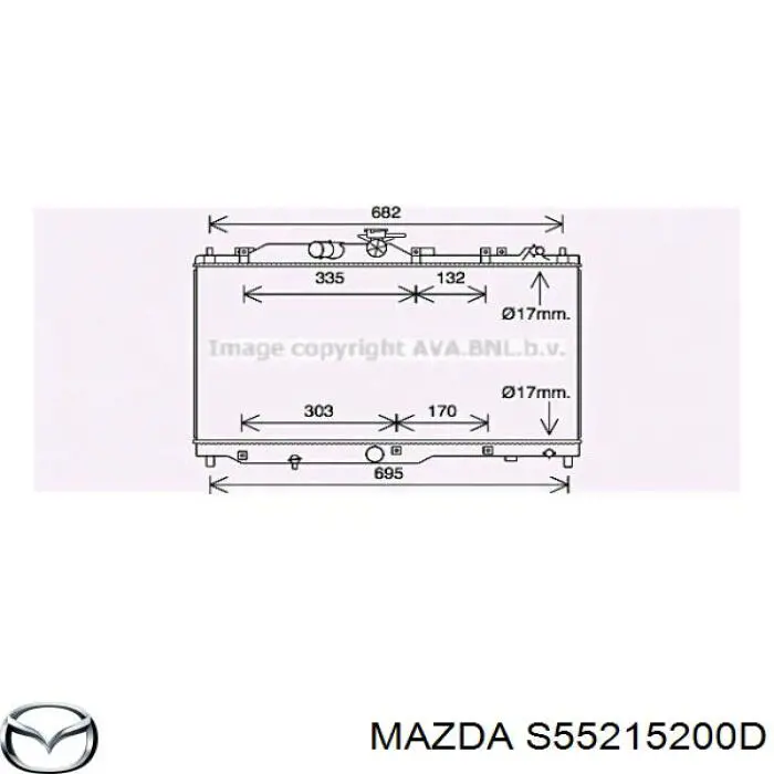 S55215200D Mazda Радиатор основной