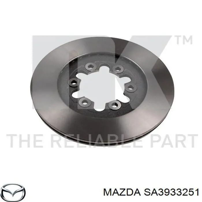 Передние тормозные диски SA3933251 Mazda