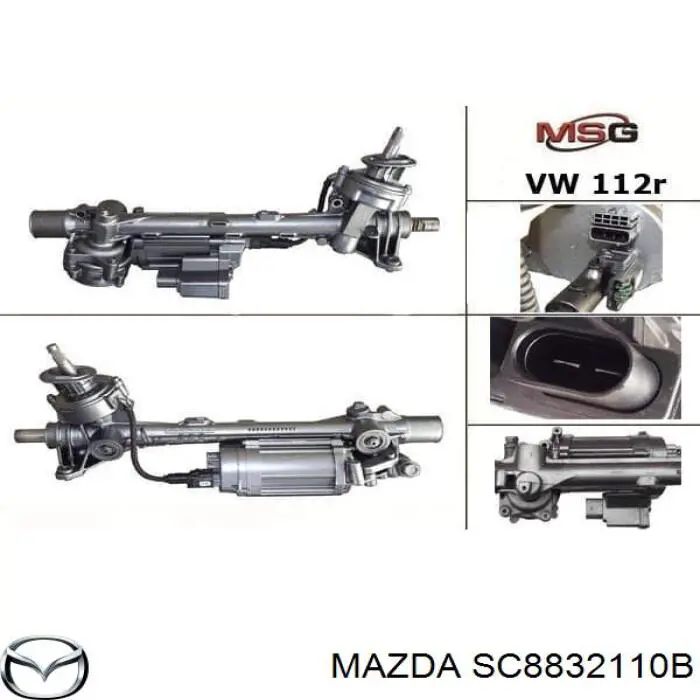 Cremalheira da direção Mazda SC8832110B preço, a partir de  