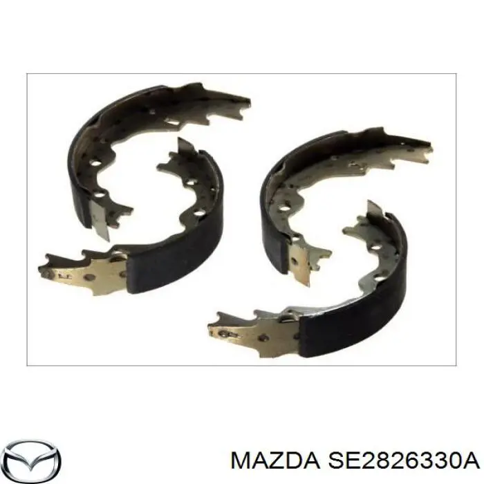 Задние барабанные колодки SE2826330A Mazda