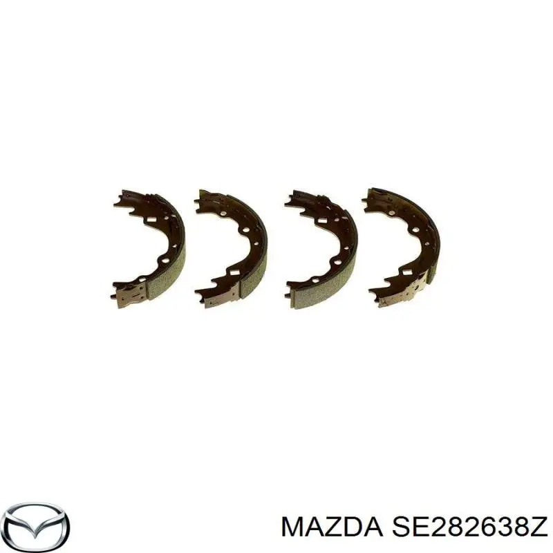 Задние барабанные колодки 0182326310B Hyundai/Kia