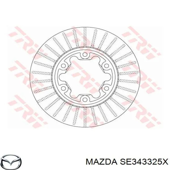 Передние тормозные диски SE343325X Mazda