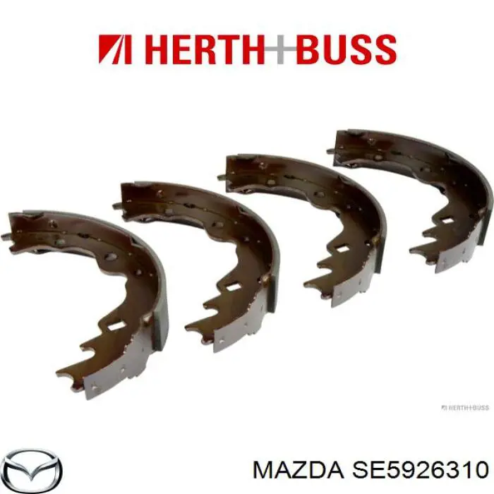 SE5926310 Mazda колодки тормозные задние барабанные