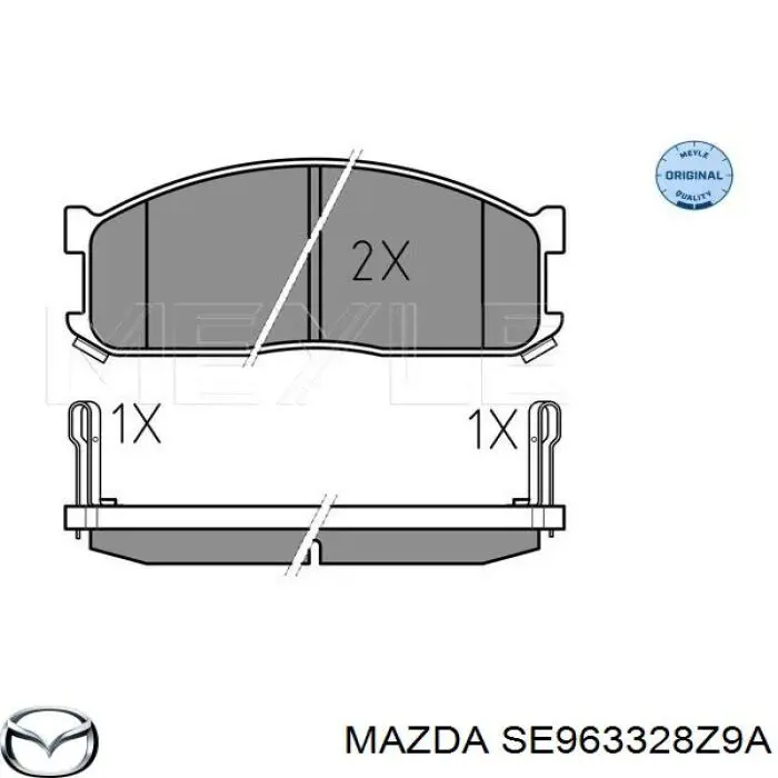 Передние тормозные колодки SE963328Z9A Mazda