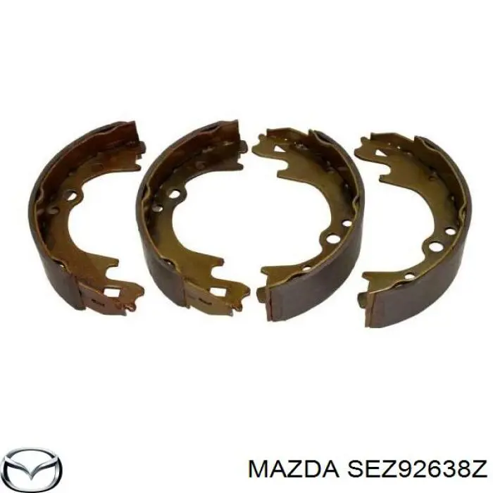 Задние барабанные колодки SEZ92638Z Mazda