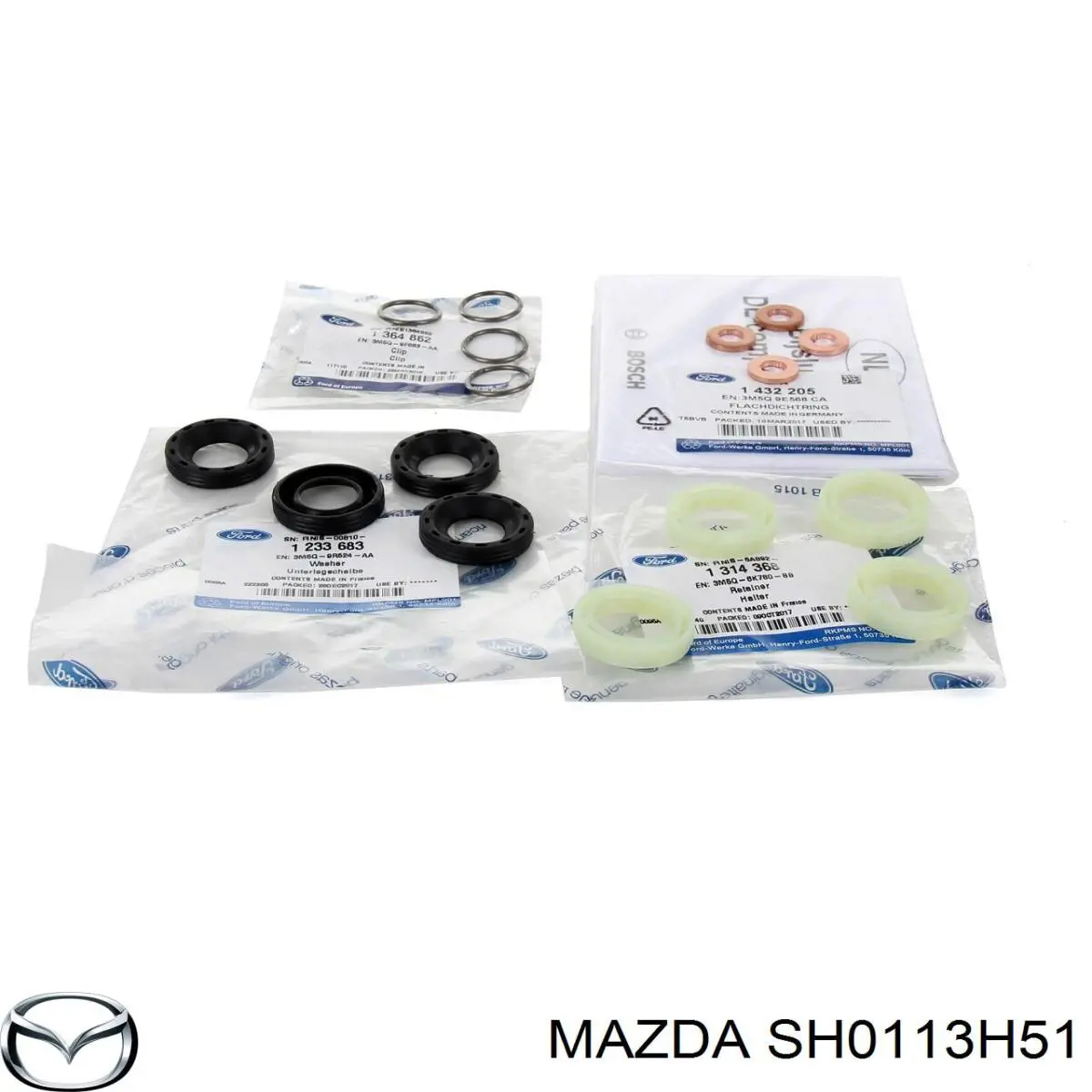SH0113H51 MAZDA Junta de inyectores original y equivalente