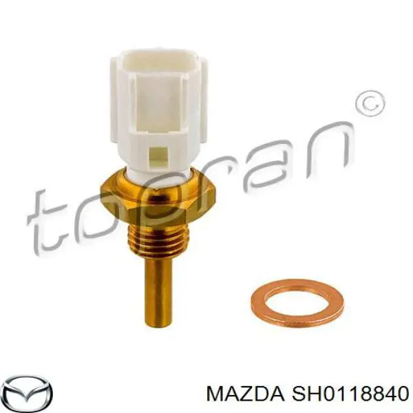 SH0118840 MAZDA Sensor de temperatura del refrigerante, salpicadero original y equivalente