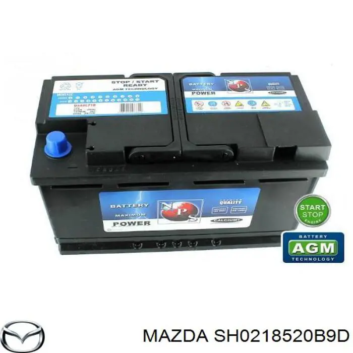 SH0218520B9D Mazda bateria recarregável (pilha)