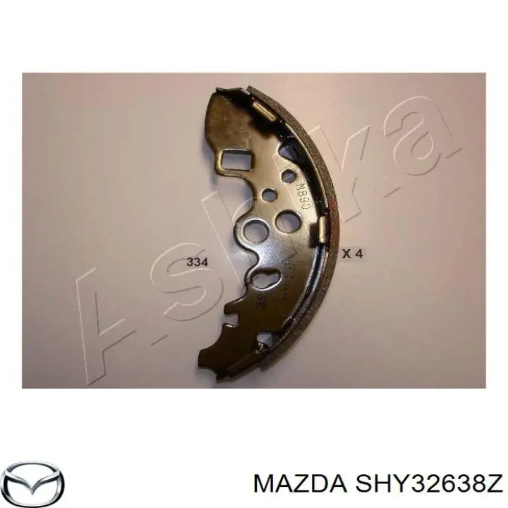 SHY32638Z Mazda Барабанные тормозные колодки