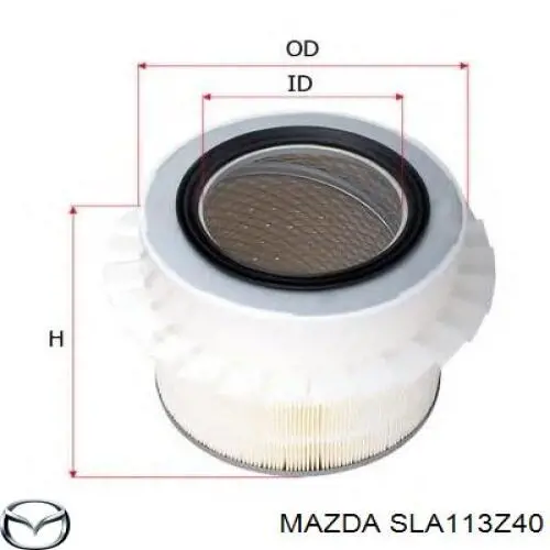 Элемент воздушного фильтра Mitsubishi MB120298 цена, от 19.56 USD