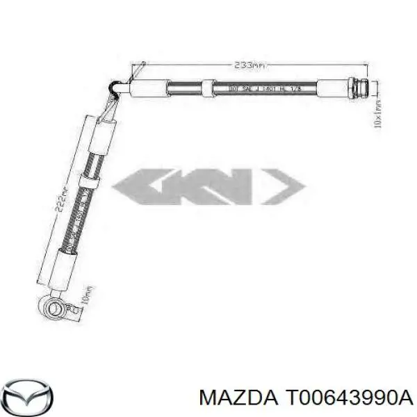 Compre T00643990A Mazda Mangueira do freio dianteira esquerda