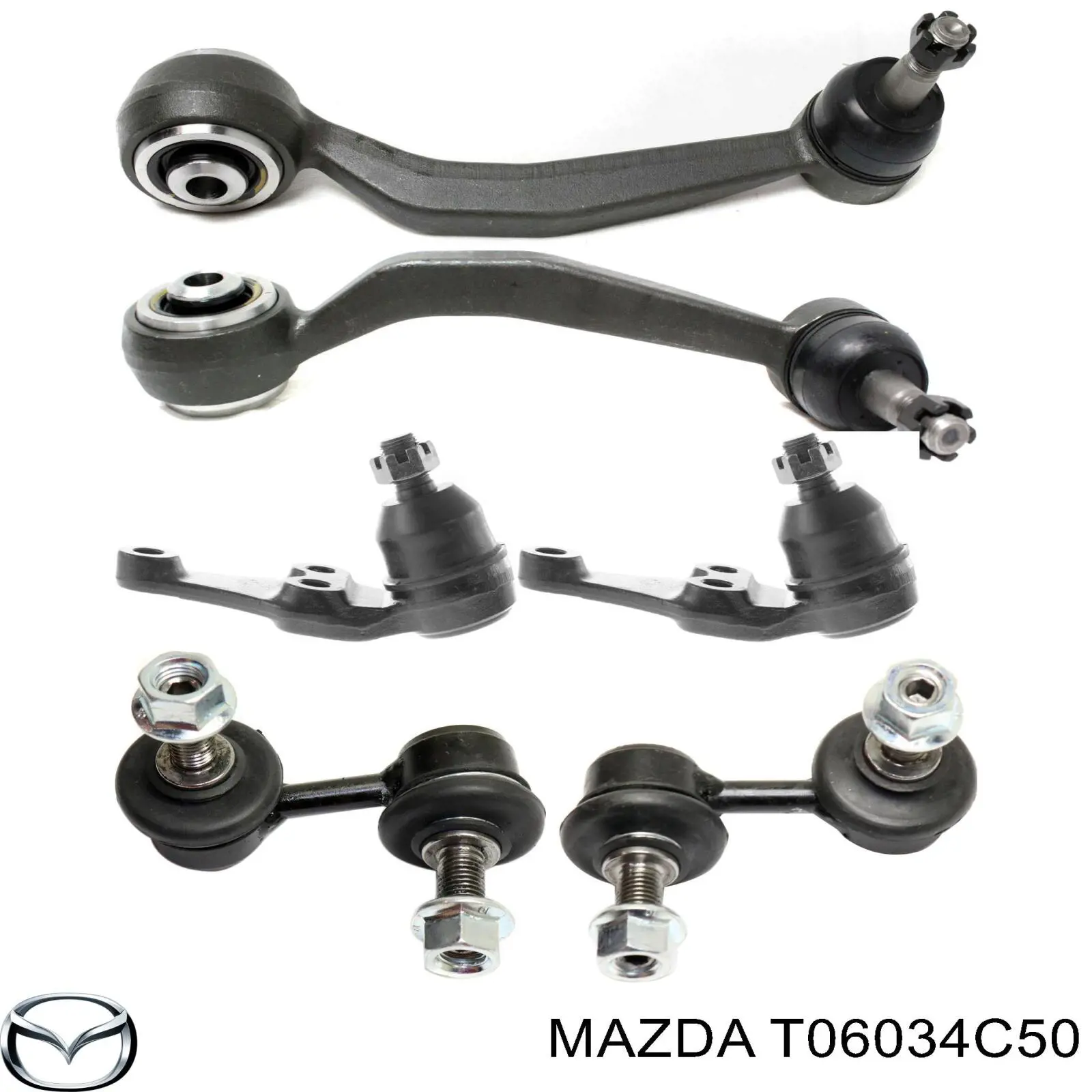 Рычаг передней подвески верхний левый Mazda T06034C50 цена, от 90.26 USD