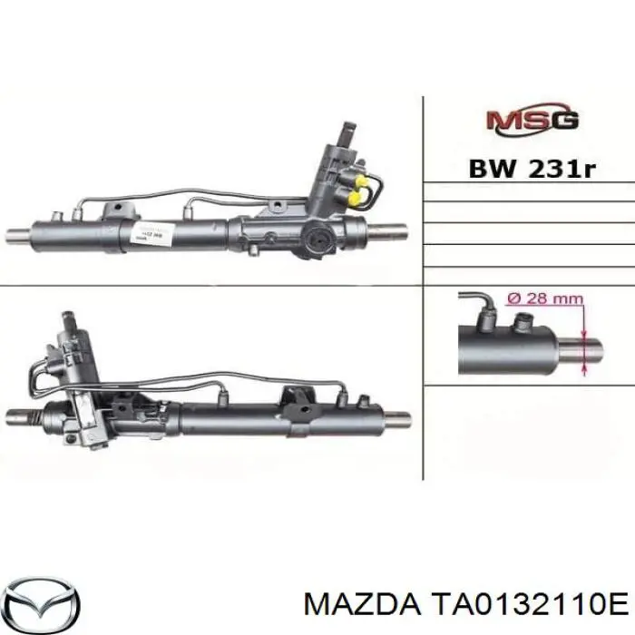 Управление рулевое в сборе на Mazda Xedos 9 TA