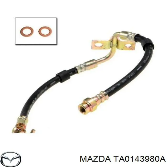 Шланг тормозной передний правый Mazda TA0143980A