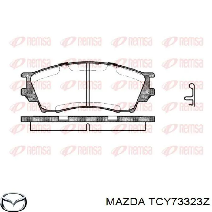 Купить TCY73323Z Mazda Колодки тормозные