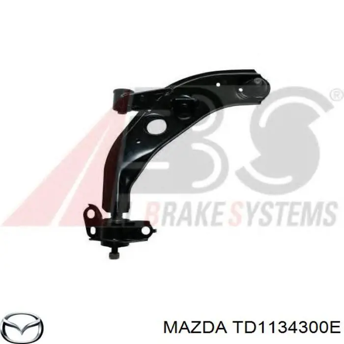 Braço oscilante inferior direito de suspensão dianteira TD1134300E Mazda