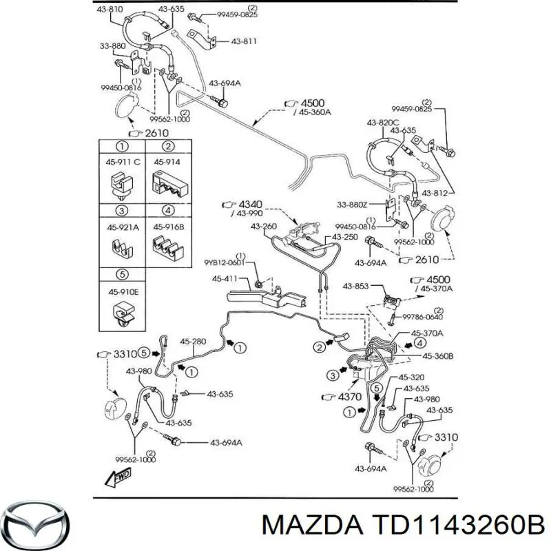  Mazda TD1143260B цена, от 109.62 USD