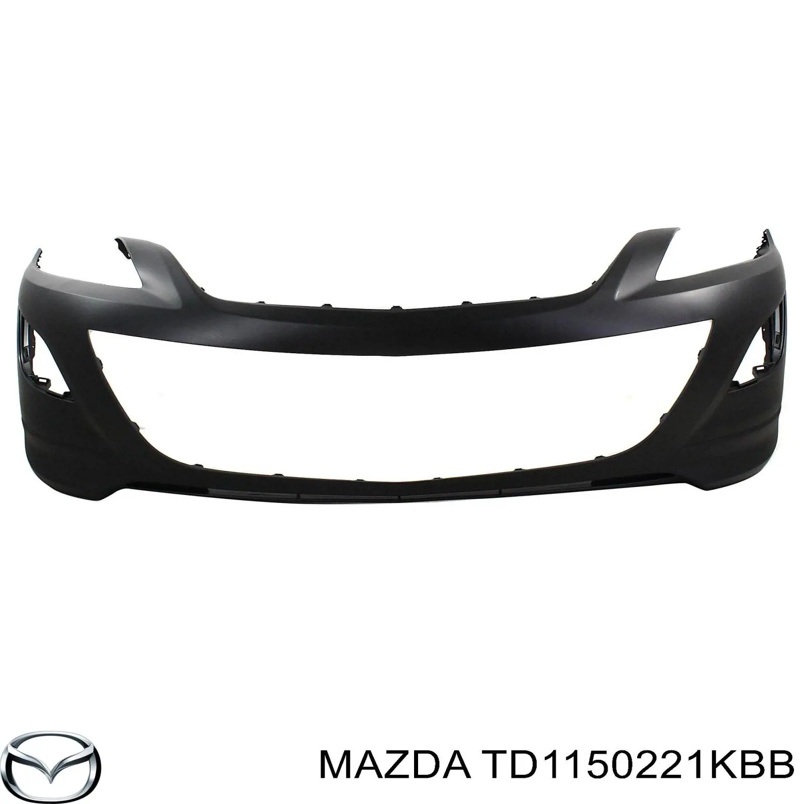 Бампер задний Mazda TD1150221KBB
