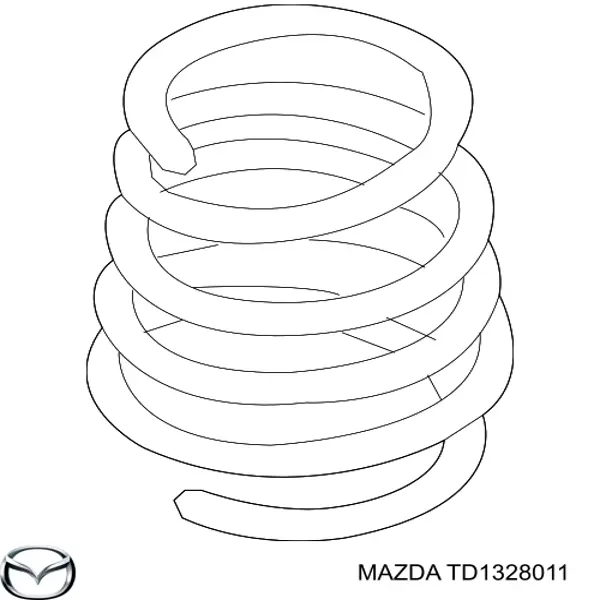 TD1328011 Mazda Пружина подвески задняя