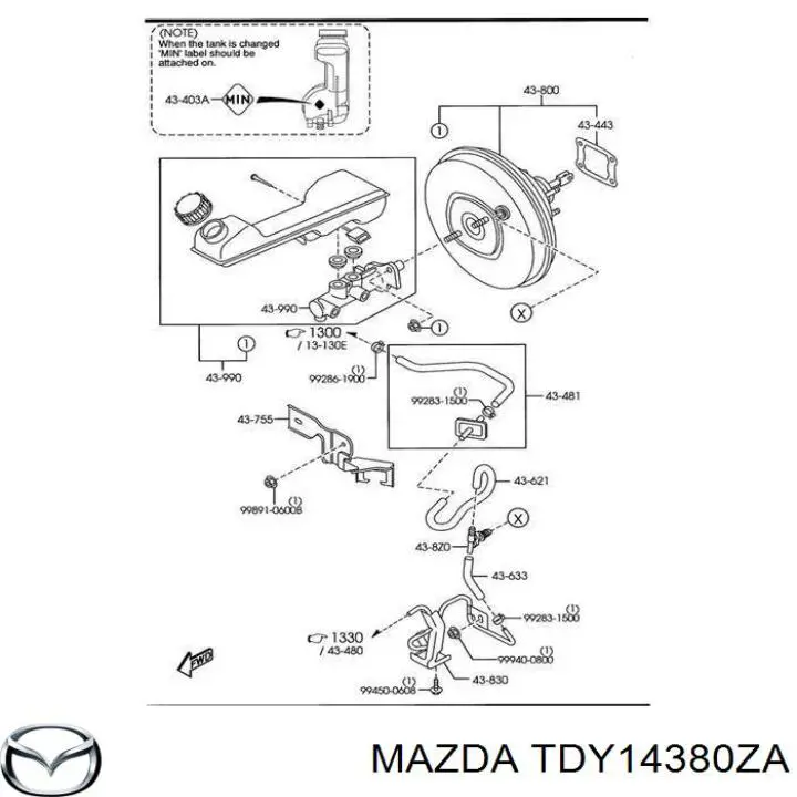 TDY14380ZA Mazda