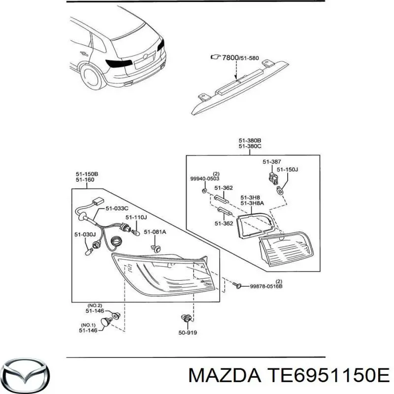 TE6951150E Mazda 