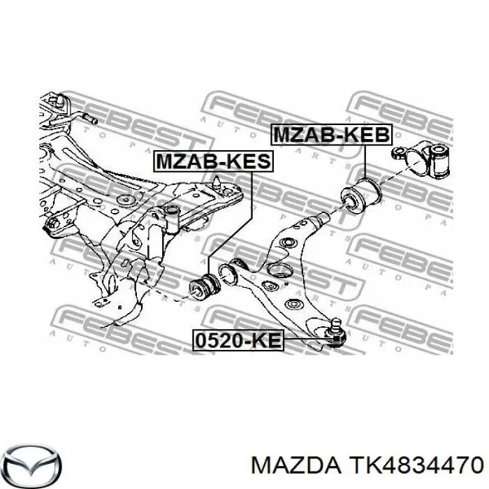  Mazda TK4834470 цена, от 5.89 USD