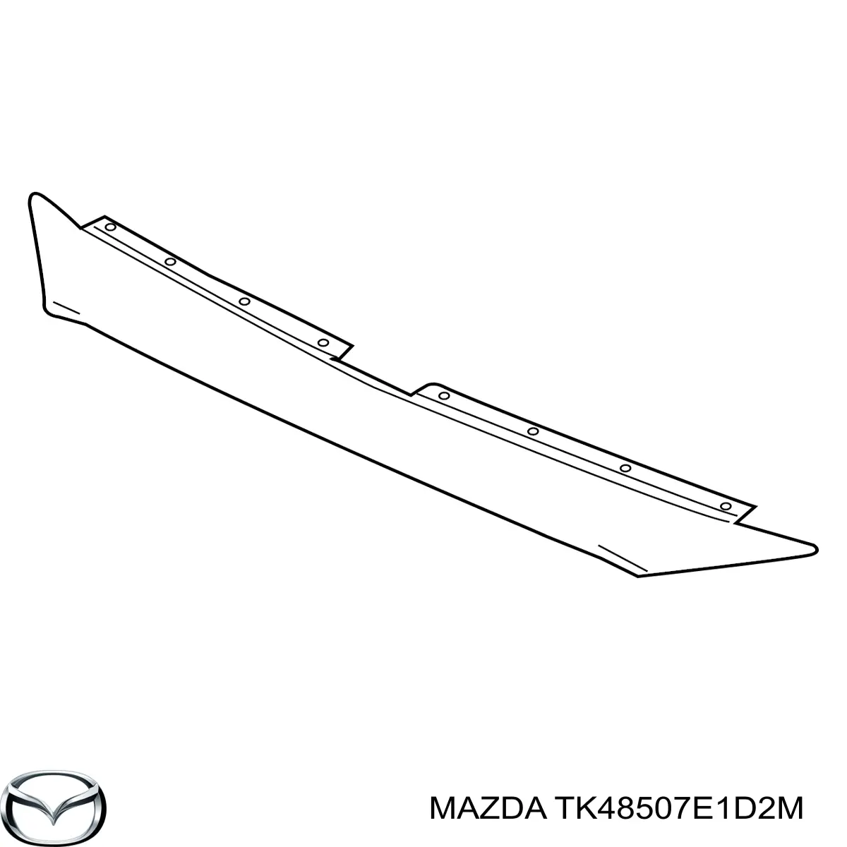 Moldura superior de grelha do radiador para Mazda CX-9 (TC)