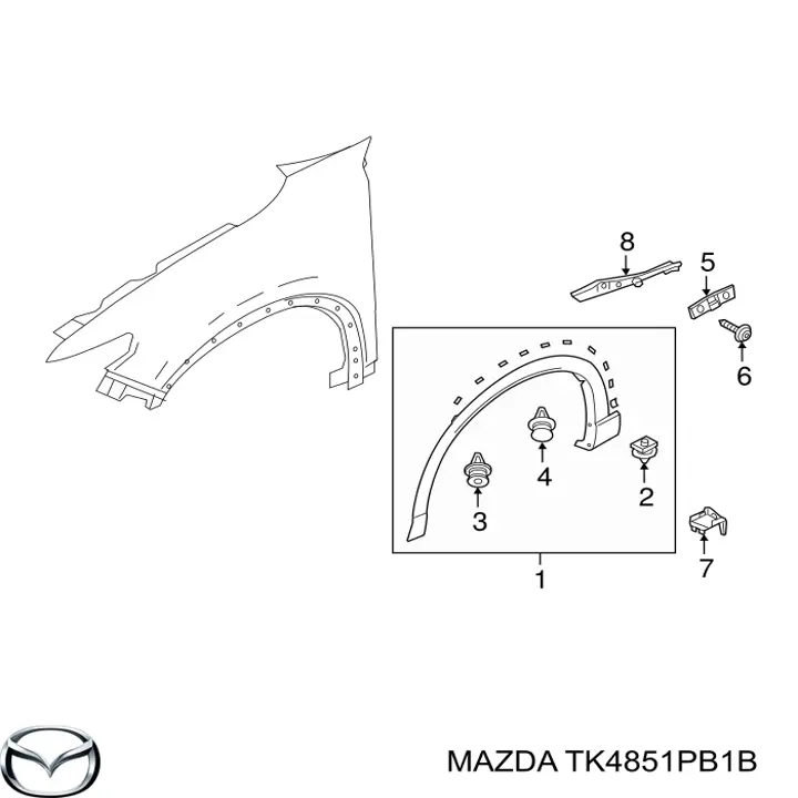 TK4851PB1B Mazda 