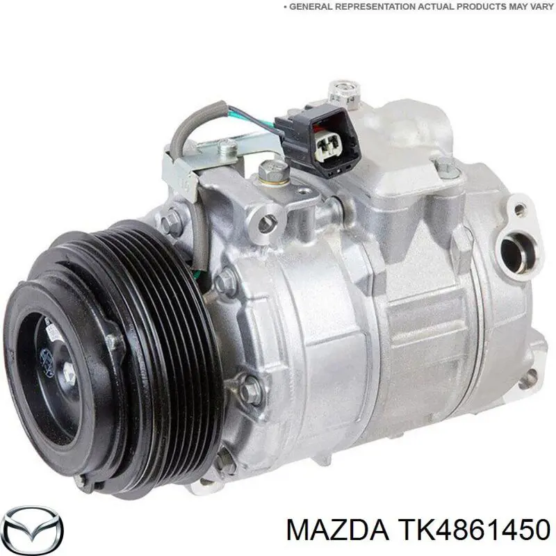 Компрессор кондиционера TK4861450 Mazda