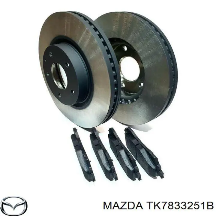 TK7833251B Mazda диск тормозной передний