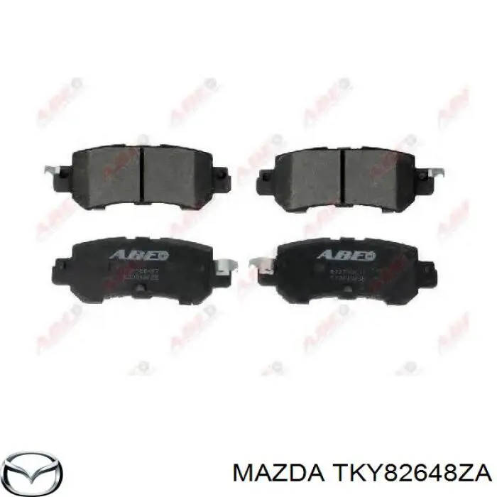 Купить TKY82648ZA Mazda Колодки тормозные задние, дисковые