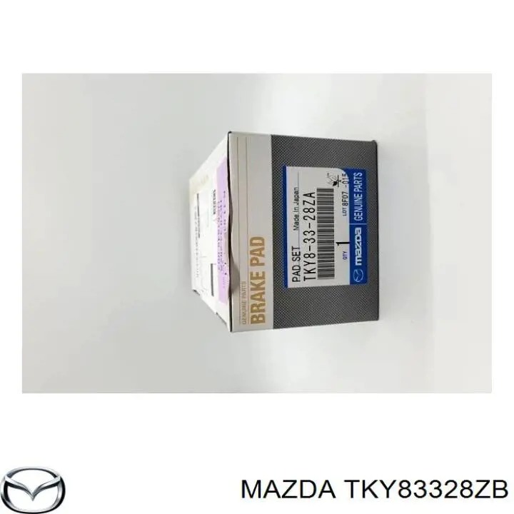 Колодки гальмівні передні, дискові TKY83328ZB Mazda
