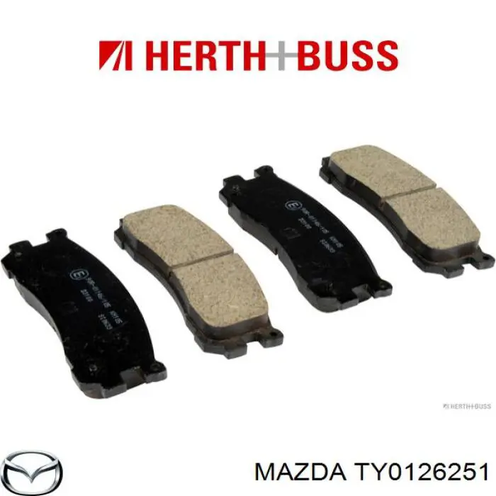 Тормозные диски TY0126251 Mazda