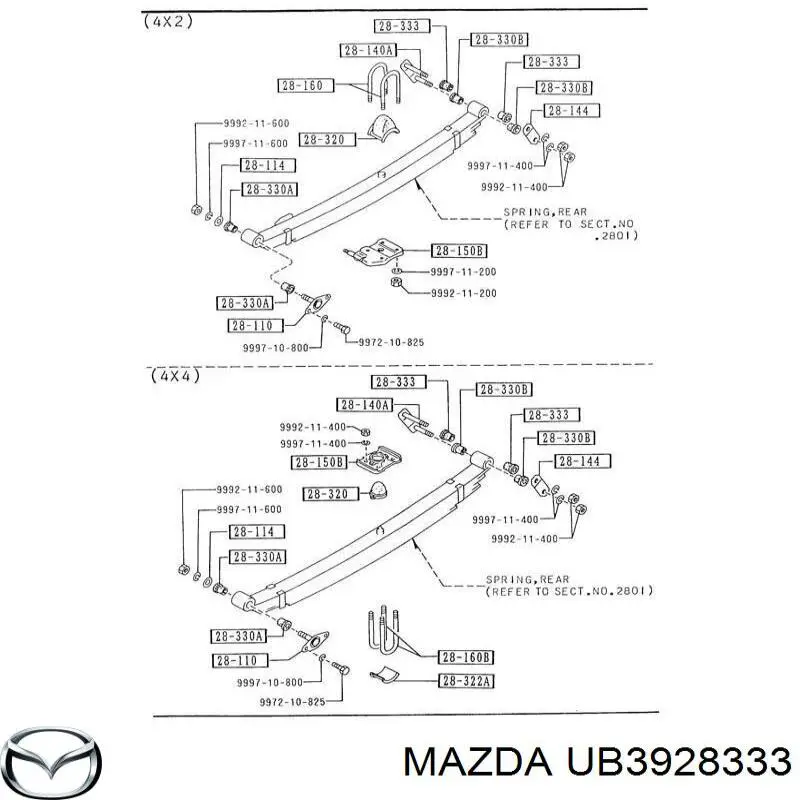  UB3928333 Mazda