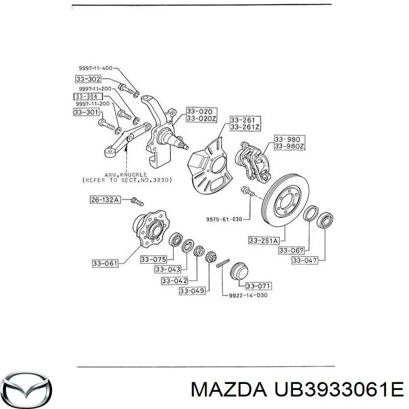  UB3933061E Mazda