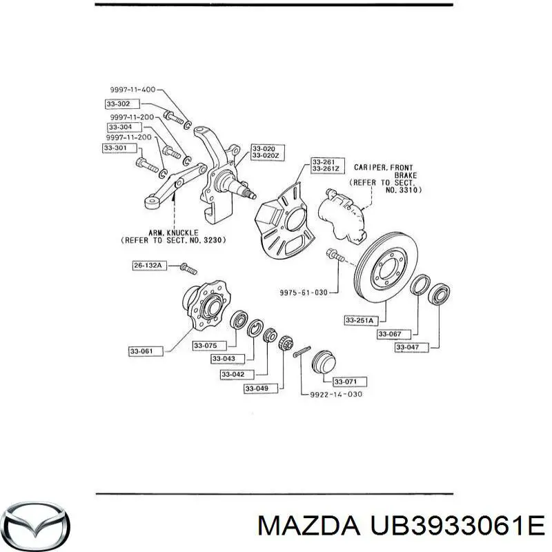 Купить UB3933061E Mazda 